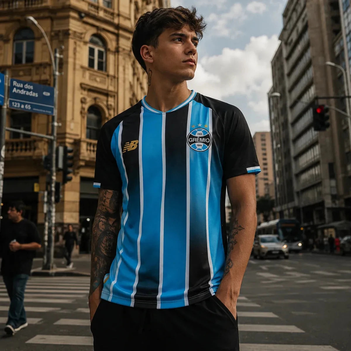 Camisa Grêmio Home 2025/26 - Torcedor Masculino - 